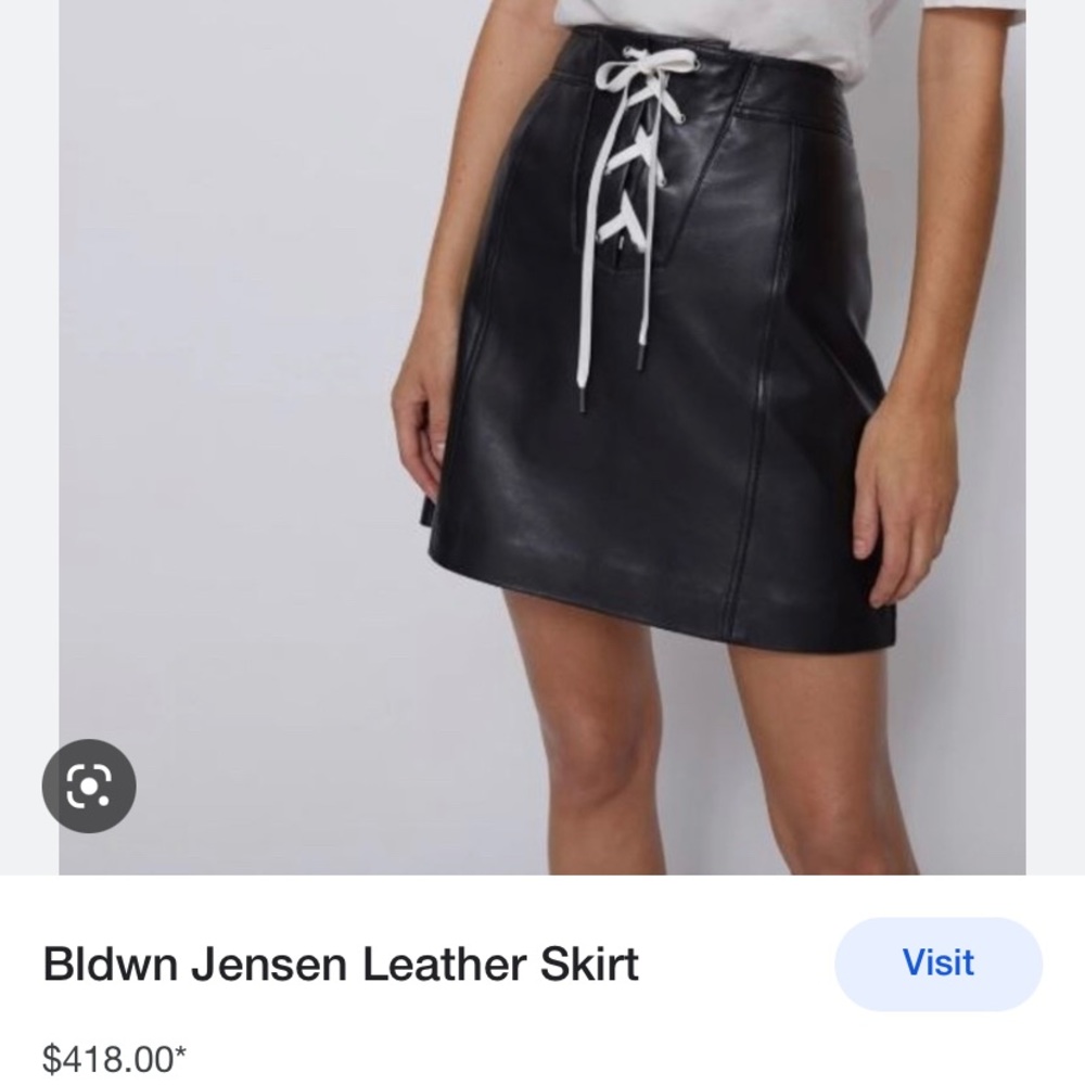 BLDWN JENSEN LEATHER SKIRT NWOT